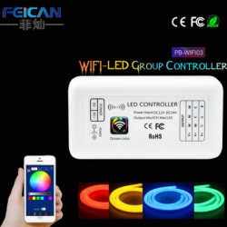 Mini Rgb Wifi Led Kontroller Dc1224v 12a 3channel Rgb Kontroller Av Android Och Ios App För Smd3528
