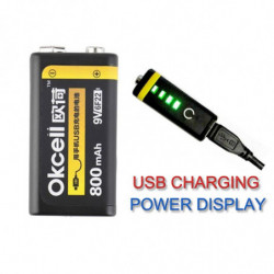 Okcell 9v 800mah Usb...