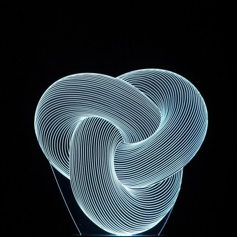 Särskild 3d Konst Led Tabell Lampa Atmosfär Nattlampor Som