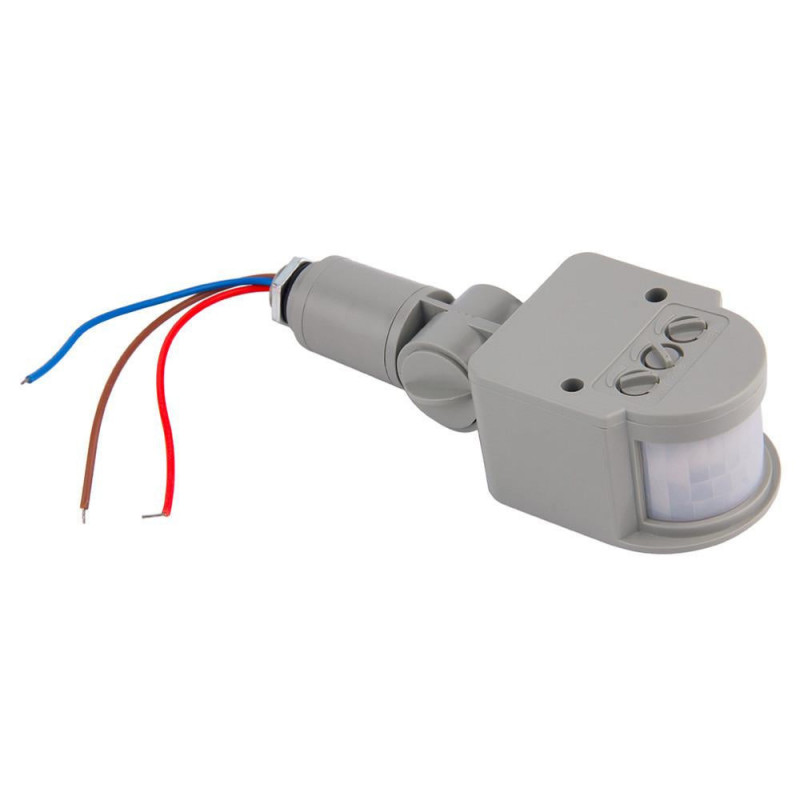 1 St Rörelse Sensor Ljus Växla Utomhus Växelström 220v Automatisk Infraröd Pir Rörelse Sensor Växla