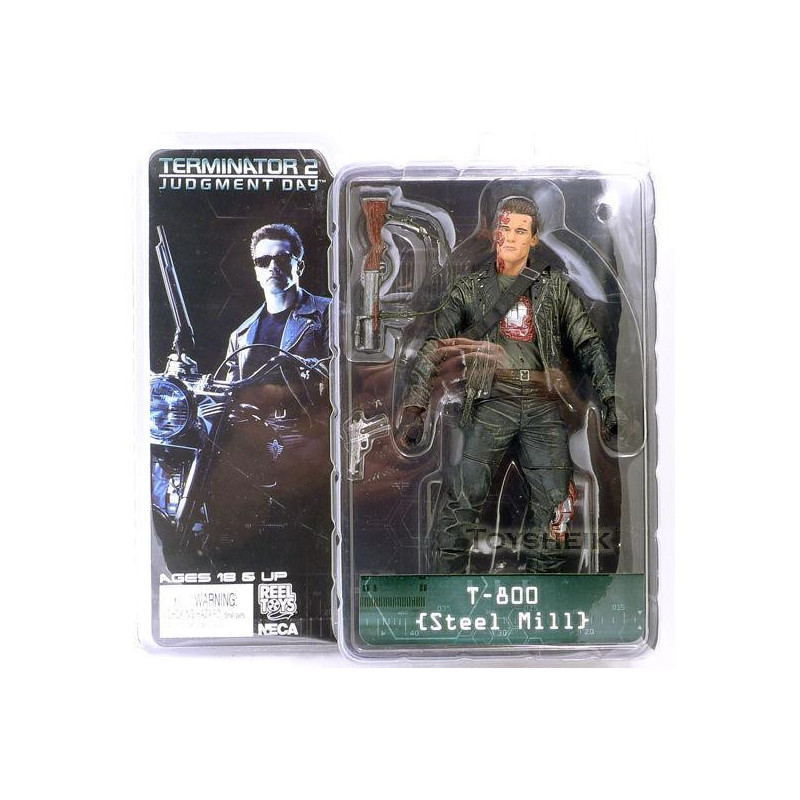 Neca De Terminator 2 Handling Figur T800 T800 Stål Kvarn Pvc Figur Leksak 7 Inch 18cm Modell Leksak