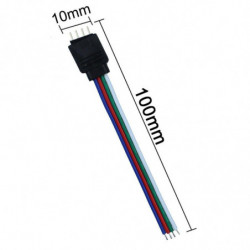 4pin Rgb Led Kontakt Tråd Manlig Kontakt Kabel Splitter För 3528 5050 Rgb Remsa Ljus