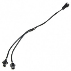 2 Sätt I 1 Splitter Kabel För El Tråd Rör Neon Remsa Ljus Conected Med Inverter Svart