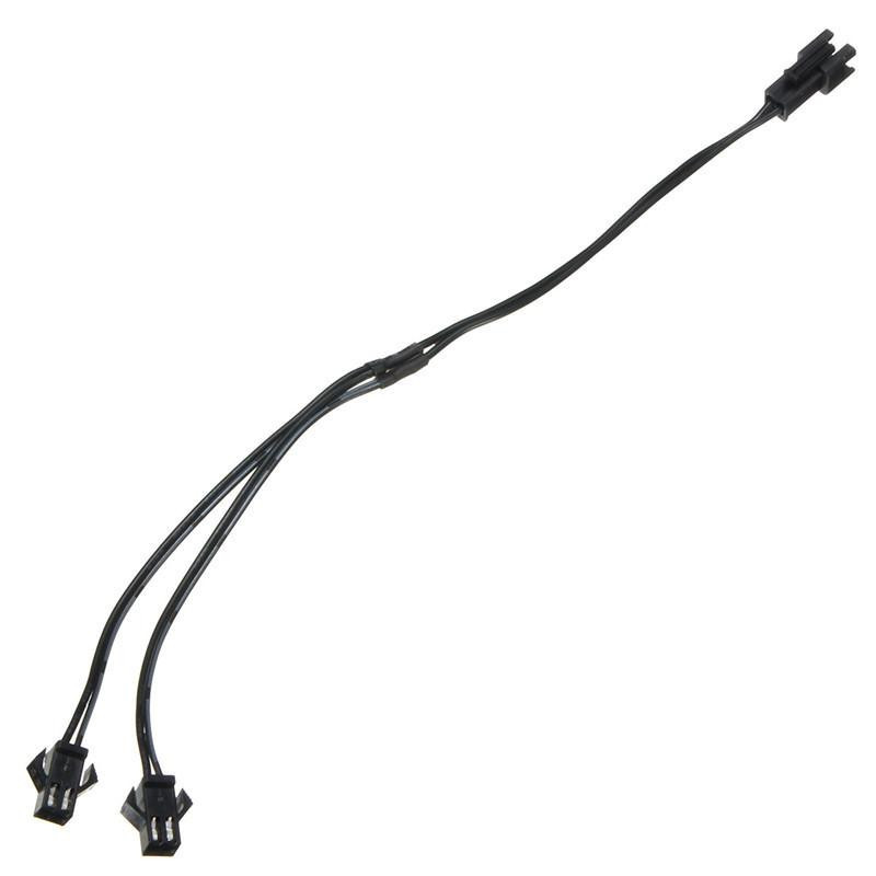 2 Sätt I 1 Splitter Kabel För El Tråd Rör Neon Remsa Ljus Conected Med Inverter Svart
