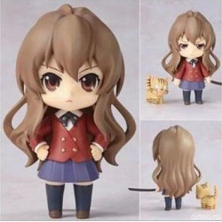 10cm Q Version Toradora Tiger Drake Aisaka Taiga Rörlig Handling Figur Leksaker Samling Jul Leksak Docka