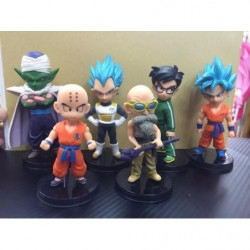 6pcs 810cm Q Version Drak Boll Drake Boll Z Saiyan Vegeta Son Goku Piccolo Daimao Pikkoro Kakarotto Handling
