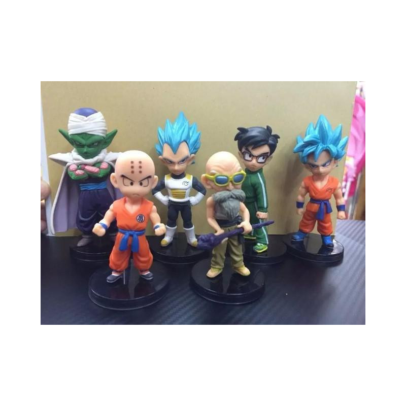 6pcs 810cm Q Version Drak Boll Drake Boll Z Saiyan Vegeta Son Goku Piccolo Daimao Pikkoro Kakarotto Handling