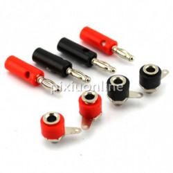 1set J072 4mm Banan Plugg...