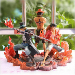 3pcs Uppsättning 1417cm Ett Bit Apa D Luffy Ess Sabo Samlare Handling Figur Leksaker Jul Leksak