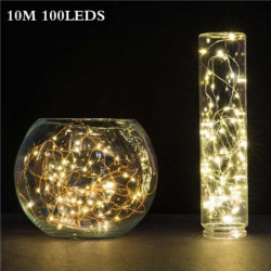 10m 33ft 100 Led 3xaa...