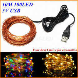 33ft 10m 100 Led Koppar...