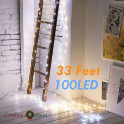 10m 100 Led Batteri...