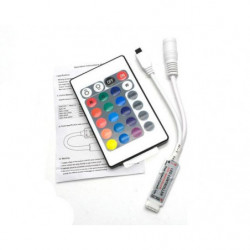 Led Remsa Lampor 24key Ir Avlägsen Kontroller 12v För Led Rgb 3528 5050 Remsa Ljus