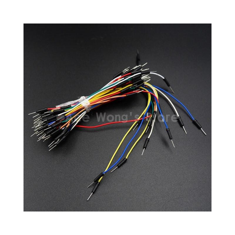 65pcs Packa Blanda Färg Manlig Till Manlig Löd Flexibel Bakbord Hoppare Kabel Tråd Ssist