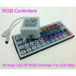 44 Keys Led Ir Rgb Controler För Rgb Smd 3528 5050 Remsa Led Lights Kontroller Ir Avlägsen Dimmer Inmatning