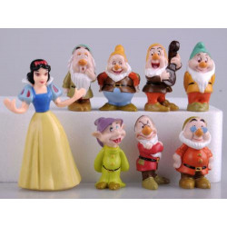 Snö Vit Och De Sju Dvärgar Siffror Kaka Topper Barn 8pcs