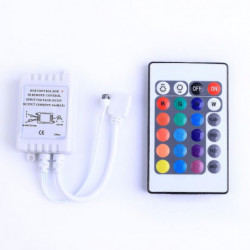 Dc12v 6a 24key Ir Avlägsen Kontroller Led Lights Kontroller Dimmer För Smd 3528 5050 2835 3014 Rgb