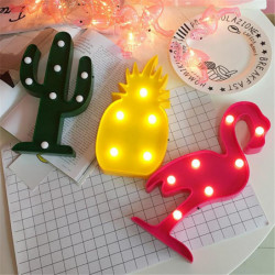 3d Led Flamingo Lampa...