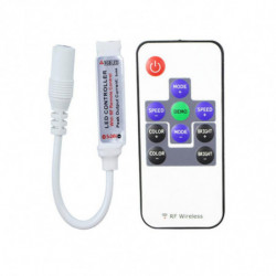 Dc524v Mini 10key Rf Trådlös Avlägsen Växla Kontroller Med Mini Led Dimmer För Flexibel Tejp Rgb