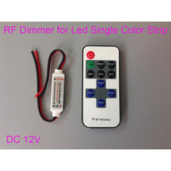 Rf Avlägsen Kontroller Likström 12v 11 Keys Mini Dimmer För Led Enda Färg Remsa 5050 3528 Hem Belysning