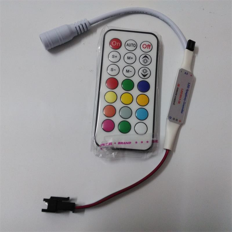 21key Dc5v Ws2811 Ir Led Kontroller 63 Kinds Effekter Led Pixel Kontroller För Led Strips Full Färg