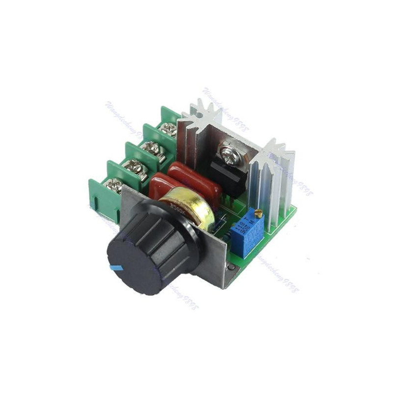 2000w Scr Spänning Regulator Mörkläggning Dimmer Fart Kontroller Termostat Växelström 220v