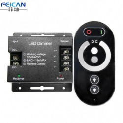Dc1224v 6a Ch 3channel Enda Färg Järn Skal Led Kontroller Rf Full Rör Avlägsen Kontroller För Enda