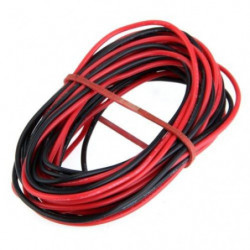 2015 2x 3m 20 Mätare Awg Silikon Gummi Tråd Kabel Röd Svart Flexibel