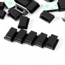 30st Uppsättning Slips Clips Fixare Arrangör Släppa Lim Klämma Bil Tråd Sladd Kabel Hållare