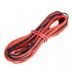 2015 2x 3m 26 Mätare Awg Silikon Gummi Tråd Kabel Röd Svart Flexibel
