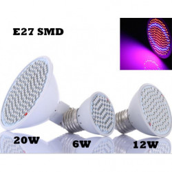 Led Växa Lampa 20w 12w 6w...