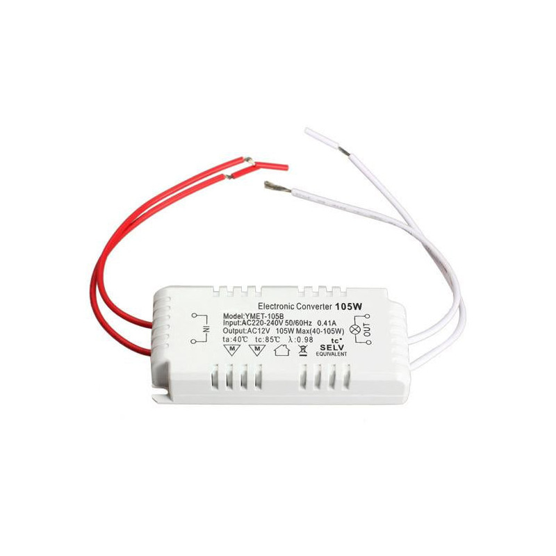 D1u 105w 12v Halogen Ljus Led Elektronisk Transformator Kraft Tillförsel Förare Av 12cm