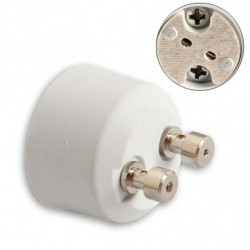 Gu10 Kvinna Uttag Till Mr16 Manlig Plugg Adapter Uttag Bas Halogen Ljus Glödlampa Lampa Adapter Omvandlare