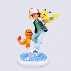Anime Monsters Aska Ketchum Pikachu Pvc Handling Figur Samlarpos Trunc Modell Leksak 10cm Kt2839