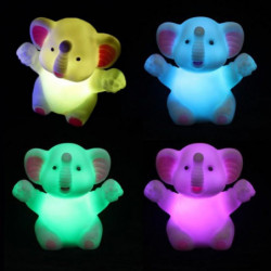 7 Skiftande Färger Led Natt Ljus Elefant Formad Led Ljus Fest Dekoration Lampa Nattlampa Bra För Barn