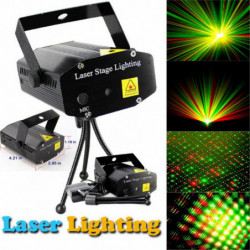 Mini Led R G Laser Ojektor Skede Belysning Justering Dj Disko Klubb Fest Sc Xm58