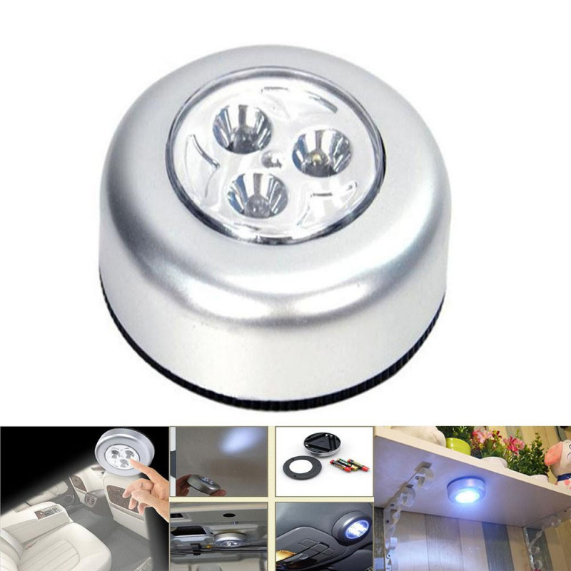 Mini 3w 4 5v Led Bil Ljus Tak Nattlampa Lampa Batteri Driven Natt Ljus Led Energi Sparande Lampa Natt