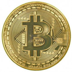 1 X Guld Plated Bitcoin Mynt Samlarpos Trunc Btc Mynt Konst Samling Fysisk Ljus Din Liv