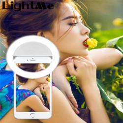 Selfie Otable Blixt Telefon Fotografisk Belysning Fotografi Ringa Ljus För Smartphone Iphone Samsung