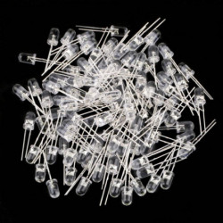 100pcs 5mm Vit Ultrabright Led Ljus Lampa Avger Dioder 15000mcd