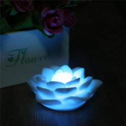 Romantisk Lotus Blomma Natt Ljus Färg Skiftande Lotus Blomma Led Natt Ljus Romantisk Kärlek Humör