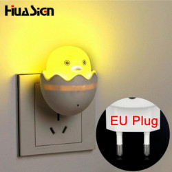 Eu Plugg Anka Ac110220v Vägg Uttag Ljus Kontroll Sensor Led Natt Ljus Sovrum Lampa