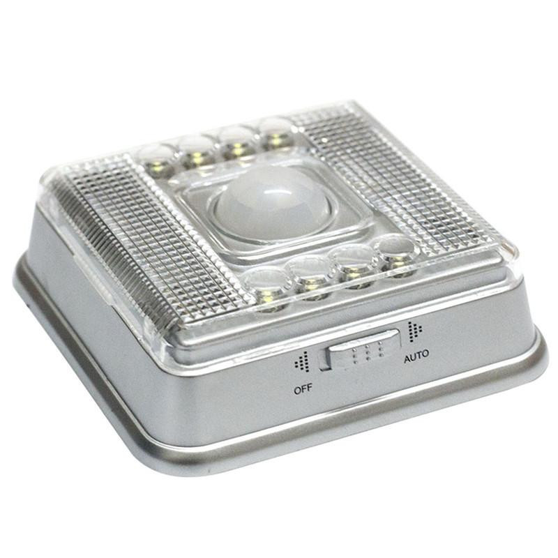 Rörelse Sensor Ljus 8 Led Ljus Lampa Pir Bil Sensor Rörelse Trådlös Infraröd Hem Utomhus Detektor