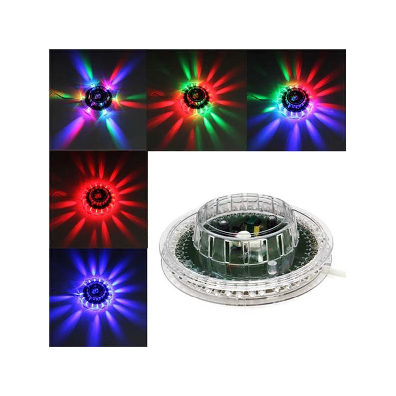 Aste Led Färgrik Solros Mini Rgb Skede Ljus Bar Disko Strålkastare Fest Dj Klubb Pub Musik