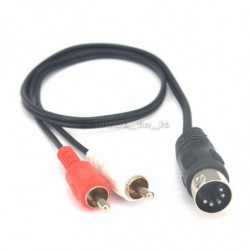 5pin DÅn Manlig Midi Kabel...