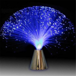 Skön Romantisk Multicolor Skiftande Led Fiber Optisk Nattlampa Lampa Semester Bröllop Små Natt Ljus