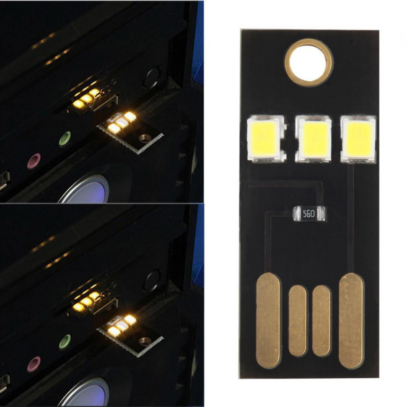 Dator Tangentbord Ljus Ultratunna Usb Led Ljus Små Ljus Bärbar Kraft Ljus