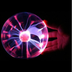 3 Inch Usb Plasma Boll Elektropos Trunc Sfär Ljus Magi Kristall Lampa Boll Desktop Blixt Jul Fest Rör