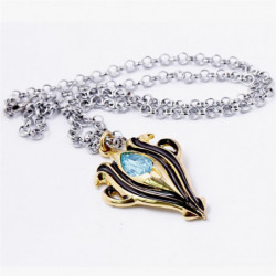 [pcmos] Anime Emblem Om Aqua Kristall Legering Charm Hängsmycke Halsband Cosplay 16042214
