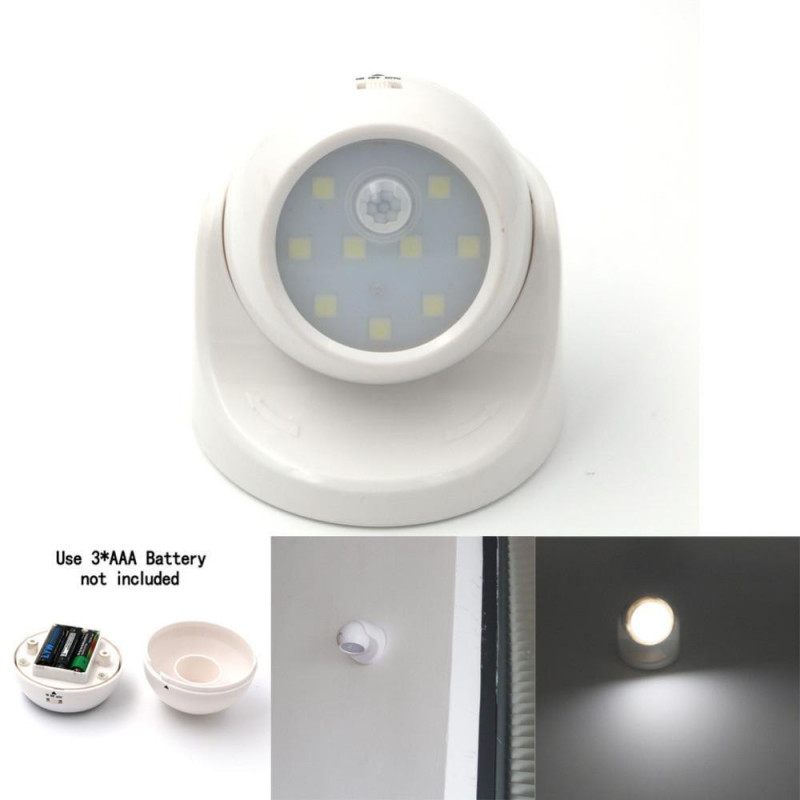 9 Led Rörelse Sensor Ljus Trådlös Infraröd Hem Inomhus Utomhus Pir Bil Sensor Rörelse Detektor Led